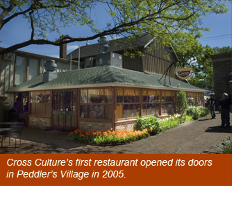 Cross Culture Cuisine's first restaurant in Peddler's Village